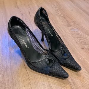 Dolce & Gabbana Black Mesh Pumps Size 38